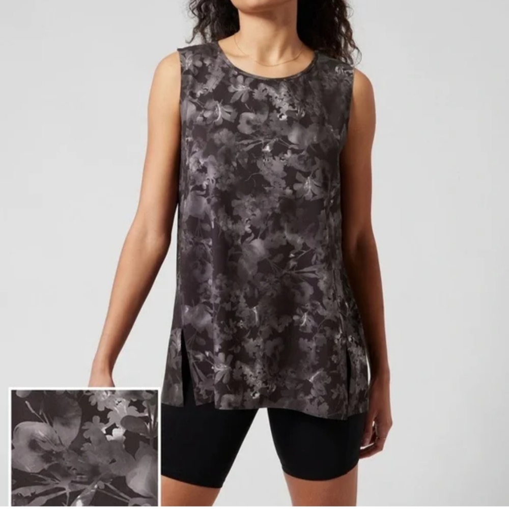 ATHLETA Refined Zephyr Floral Tank‎ Top M